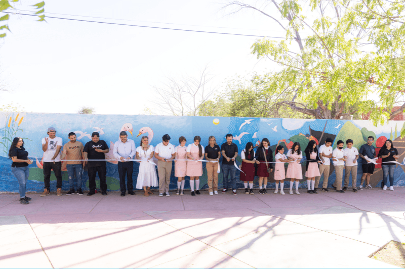 Arte, cultura, historia e identidad; esta galería une a artistas y a alumnos de secundaria 